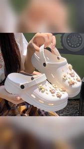 Super Soft EVA Thick-Soled Clogs For Women Casual And Cute Versatile Non-Slip Odor-Resistant Height-Increasing CoupleS Sandals