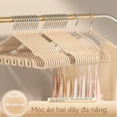 Móc Treo Quần Áo Treo Đồ Hình Sóng Chống Trượt Đa Chức Năng