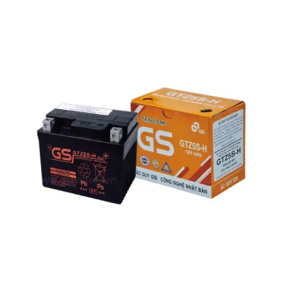 Bình Ắc quy khô GS GTZ5S-E 35Ah GTZ5S-H 4AH Wave RS Rsx Rsv S Nouvo456 Airblade110 Hayate X-Bike SKY Exciter Luvias Cub