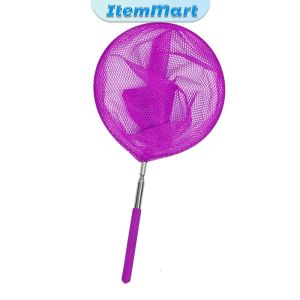 ItemMart Children Butterfly Catch Net Stainless Steel Telescopic Fishing Net Colorful Nets
