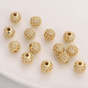 1ชิ้น14K ชุบทองทองเหลืองพร้อมหินเพทายสายคล้องแว่นตาลูกปัดพื้นที่เสน่ห์สำหรับเครื่องประดับทำเครื่องเพชรสร้อยคอ DIY สร้อยข้อมือ