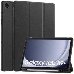 CASE AUTO LOCK SAMSUNG GALAXY TAB A9 / TAB A9 PLUS LEATHER CASE FLIP SMART CASING WITH HOLDER PENCIL