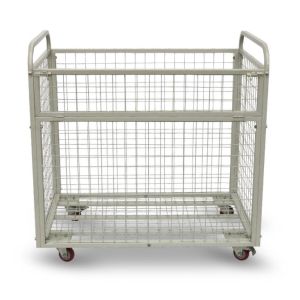 [Sg Stock] Metal Storage Cage Foldable Storage Cage/Warehouse/Logistics Express Sorting Metal Basket