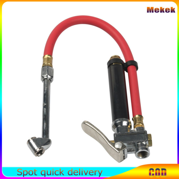 Heavy Duty Tire Inflator Gauge 120PSI Tire Air Pressure Gauge With Lock