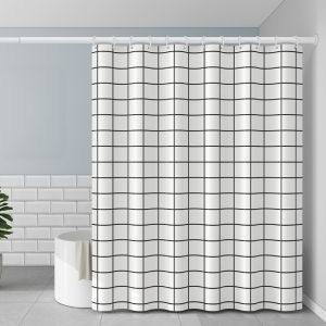 ม่านห้องน้ำ ก180ย180 ผ้าม่านห้องน้ำห้องอาบน้ำ ม่านพลาสติก ผ้าม่านกันน้ำ กันเชื้อรา