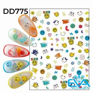 Miếng Dán Móng Tay 3D Chống Nước Chủ Đề Hình Thú Animal Figure Colecction Vịt Gấu Và Thỏ DD028 / DD134 / DD815