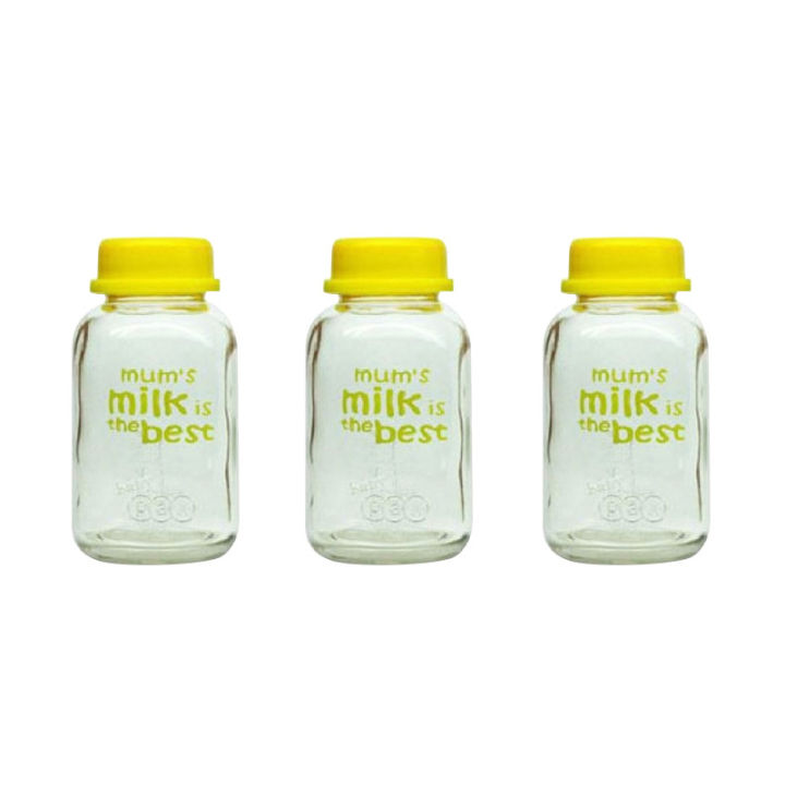 [ BISA COD ] Botol Kaca Babypax 150 ml isi 3 / simpan asip/ penyimpan ...