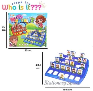Mainan Anak Tebak Gambar Siapa Saya Board Who Is It Main Papan Gambar