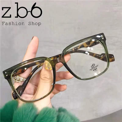 Big Frame Anti Blue Light Glasses Leopard Print Colorblock Oversized Myopia Optical Eyeglasses With 