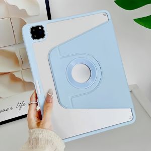 SG]360° TriFold iPad Case Air/Pro 11/13/a16/m2/3 10.2/Gen10 12.9 Magnetic Smart Case with Pencil Holder