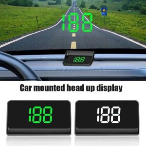 QIXING Universal Car Head Up Display Portable HUD GPS Digital Speedometer Widely Used Plug and Play Windshield Projector Car Accessories