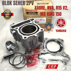 BLOK SEHER SET YAMAHA 2PV XABRE MX KING 150 R15 V2 NVA KUALITAS ORISINIL ASLI YGP RING PISTON BELOK
