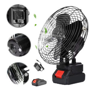 【Flagship】พัดลมเครื่องชาร์จแอร์พัดลมที่ใช้งานได้พัดลมแบบชาร์จไฟได้ 2 การตั้งค่าความเร็วลิเธียมแบตเตอรี่พัดลมสำหรับการเดินป่าแคมป์ปิ้ง