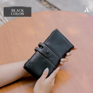 Dompet Wanita Kulit Sapi 100% ALONA GEISHA WALLET Dompet Panjang Slim Terbaru 2024 Dompet Mewah Elegan Viral Kekinian Import Batam Korea Remaja Cewek Termurah Awet