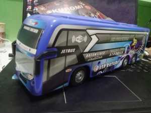 Mainan Bus Basuri RC  Telolet Basuri Ukuran Besar Nyala Klakson Dan Lampu LED Baterai Charge