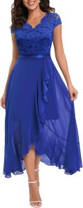 G7 European and American New Style Foreign Trade Lace Dress Banquet Small Dress Long Dress Party Evening Dress Bridesmaid Dress 7/7