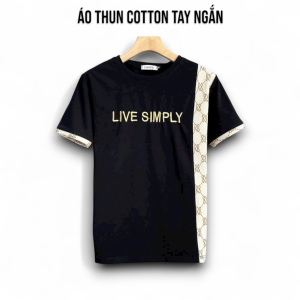 Áo Thun Cổ Tròn SIMPLY Tay Ngắn Vải Cotton Co Giãn 4 Chiều Form Regular Fit - TUTEE