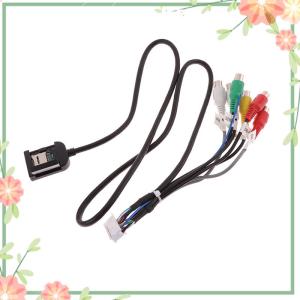 Green sea 20 P Plug Car Stereo Radio RCA Output AUX Wire Harness Wiring Connector Adaptor Subwoofer Cable 4G SIM Card Slot Car Radio Cable