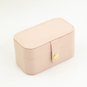 HARGA GROSIR - 6426 Kotak Perhiasan Travel Polos / Tempat Penyimpanan Portabel / Organizer Aksesoris Praktis