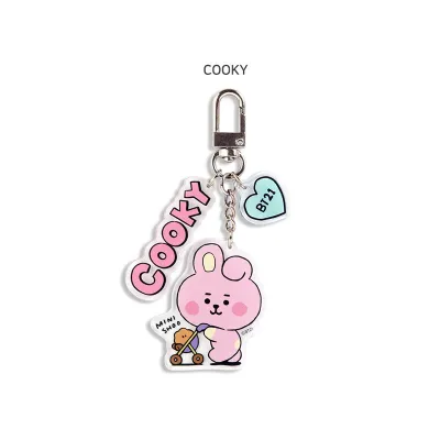 Kpop BTS Transparent Acrylic Keychain Cute Bag Charm For ARMY Fans Gift