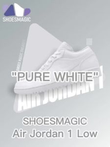 New "TRIPLE WHITE" Oem Quality Sneakers for Men & Women shoes with  socks  SHOESMAGIC