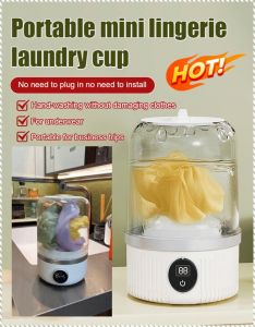 Wash Cups Waterproof and Anti-splash Laundry Equipment Charging One-touch Start Compact Capacity