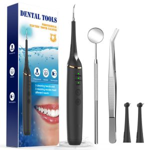 PASTSKY Máy cạo vôi răng điện Chất tẩy rửa Làm sạch vết bẩn Răng Dụng cụ lấy cao răng Đầu Ultrasonic Teeth Cleaner Tartar Remover Electric Dental Scaler