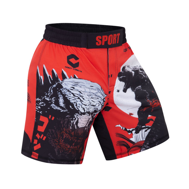 Men's Boxing Pants Printing MMA Shorts Kickboxing Fight Grappling Short ...