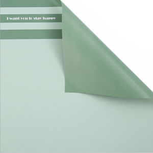 Kertas Buket  Line Solid Color Cellophane Flower Wrapping KB6056