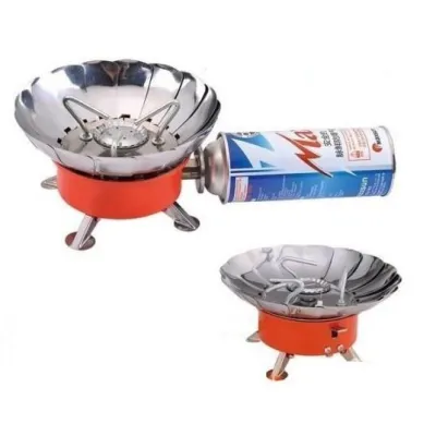 KUKE Kompor Camping Portable Bentuk Bunga Tahan Angin Windproof Stove K-203