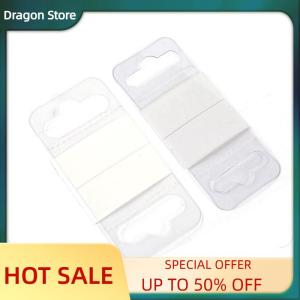Dragon 100pcs PVC SLOT HOLE กาวแขวนแท็ก Hook merchandise BOX BAG hanger DISPLAY