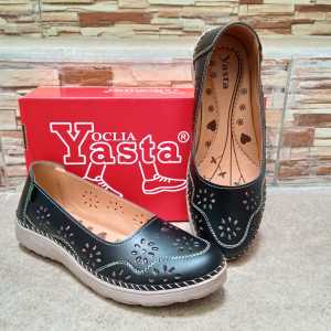 Promo 5 5 Sale Sepatu Casual Slip On Wanita NT 01 Putih Oclia Yasta Olshop (C0D)