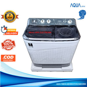 Mesin Cuci 2 Tabung AQUA AQW 8030 HT Hijab Fresh Air System Water Selector 8.5 KG