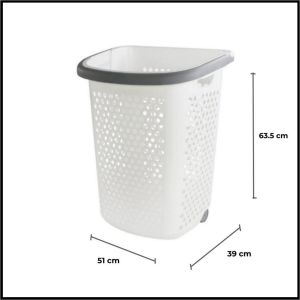 ตะกร้าผ้าล้อลากใบใหญ่ ใช้ใส่เสื้อผ้า จัดสิ่งของได้ ใช้งาน อเนกประสงค์ HA-24