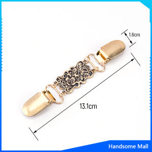 H.S. คลิปติดเสื้อกันหนาว เสื้อคลุม คลิปคาร์ดิแกน ดอกไม้แกะสลักย้อนยุค เข็มกลัดผ้าคลุมไหล่ Cardigan pin