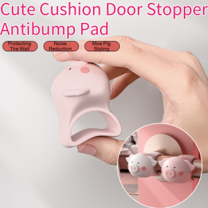 Cute bedroom door stopper silicone door handle anticollision pad