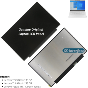 Layar LCD Lenovo ThinkBook 13S G2 G3 Yoga Slim 7 Karbon 13ITL5 Monitor panel Screen