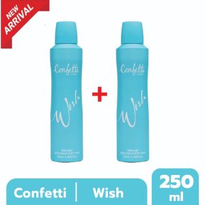 [พิเศษ!! ซื้อ1แถม1] Confetti London Body Spray - Wish 250ml / คอนเฟตติ ลอนดอน บอดี้ สเปรย์ - วิช 250มล.