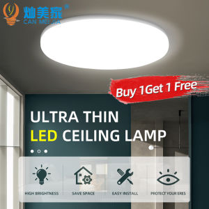 【Buy 1 Get 1 Free】2PCS Led Ceiling Light Ultra Thin 220V Ceiling lamp15W 20W 30W 50W Lampu Siling Ceiling Lights Indoor Lighting For Home Living Room Bedroom
