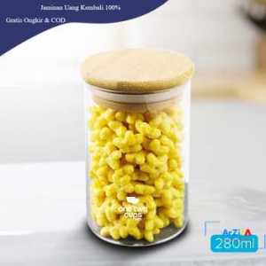 One Two Cups Toples Kaca Penyimpanan Makanan Coffee Storage Glass Jar 750 ml - GH1270 - Transparent