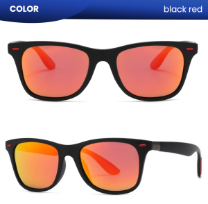 IOOI Eyewear -  Kacamata Hitam Kotak Polarized Sunglasses Plastic Anti UV 4195