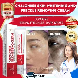 [COD] CHALONESE CREAM WHITENING CREAM PEMUTIH BPOM PENGHILANG BINTIK HITAM FRECKLE REMOVAL
