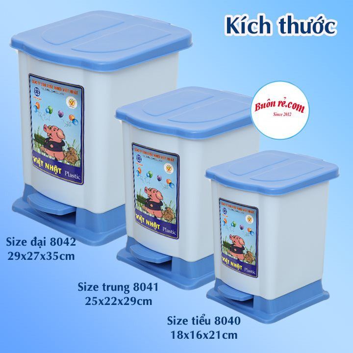 Thùng rác đạp chân bật nắp 3 size nhựa Việt Nhật . thùng rác cho gia ...