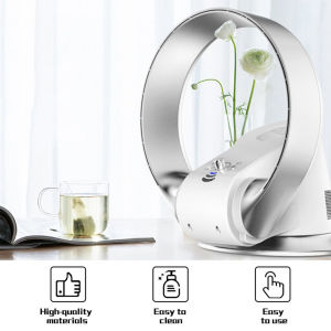 SK Bladeless Fan Household Ultra-Quiet Desktop Wall-Mounted Electric Fan Shaking Head Remote Control Air Circulation Wall Fan