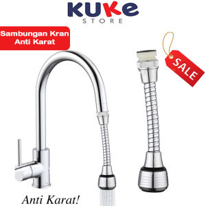 KUKE SAMBUNGAN KRAN AIR 360 DERAJAT ANTI KARAT/SAMBUNGAN KERAN AIR FLEXIBLE/SAMBUNGAN AIR KRAN DAPUR WASTAFEL FAUCET