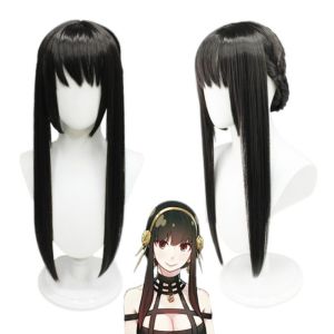 Yor Forger Cosplay Anime Spy X Family Cosplay Costume Yor Forger Wig Black Dress Outfit Cosplay Costume Long Hair Women Clothes