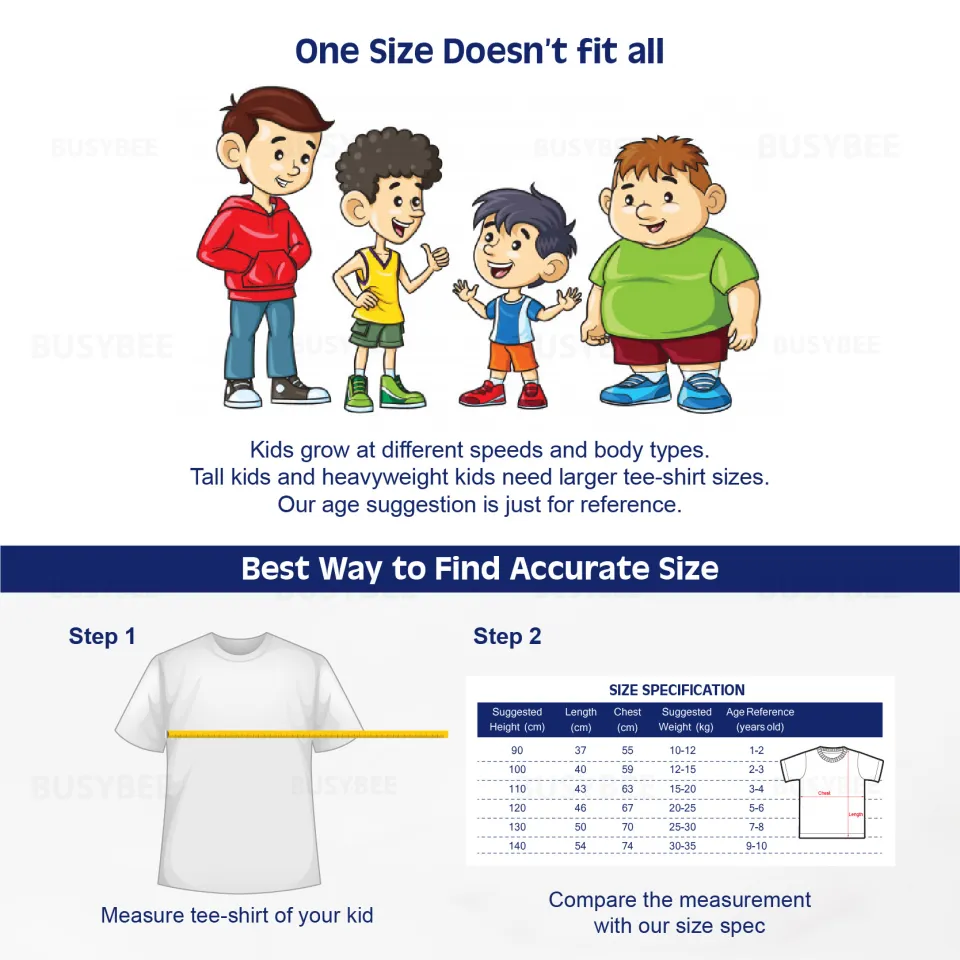 Kids Children Stripe T-shirt for 1-10 years old boys girls Short