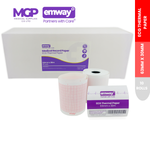 63mm x 30m ECG PAPER - 1 roll