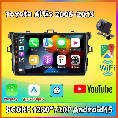 Android Auto Carplay Android Auto 2+32G For Toyota Altis 2008-2013 Autoradio Car Radio Multimedia Player Android 15 Player MP5 Player