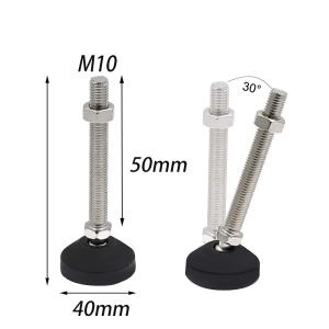 Adjustable Furniture Leg Levelers M10x50 Swivel Furniture Leveler for Table Chair Cabinet Workbench